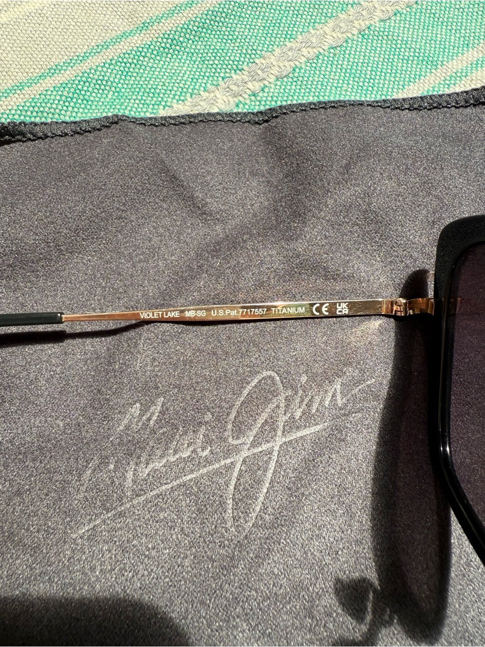 Maui Jim Polarized Violet Lake Sunglasses EUC - Picture 5 of 7